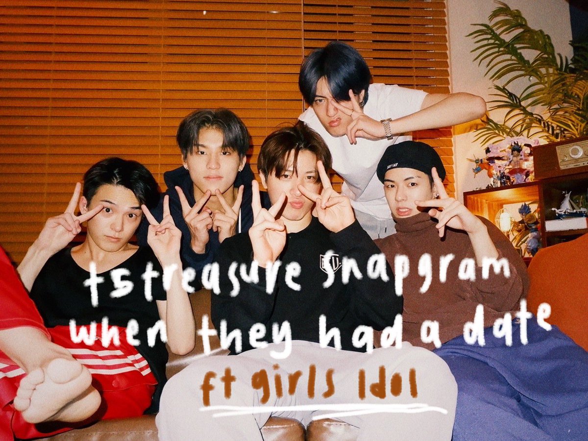 meyuncin's tweet photo. t5 treasure snapgram when they had a date :D

—

short au by meyuncin, 2022. https://t.co/PV59SVxZJx