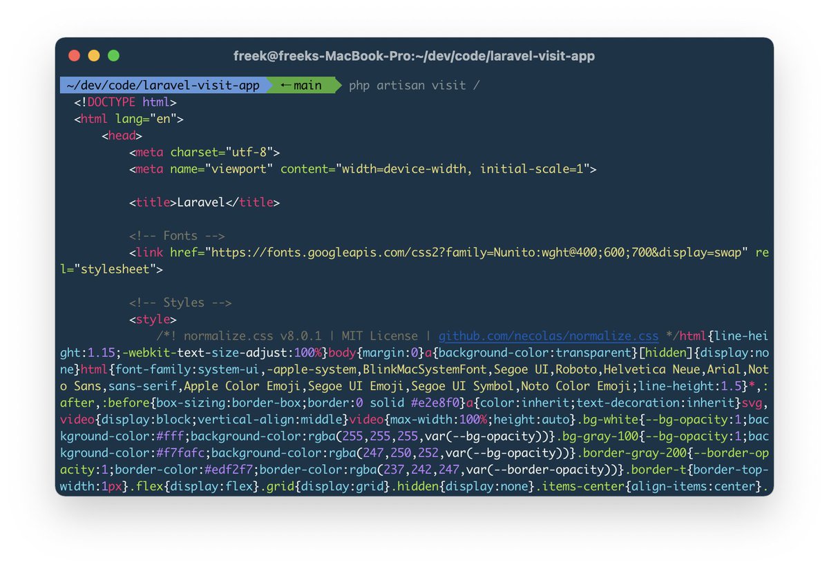 freekmurze's tweet image. 👨‍💻 laravel-visit is almost done. 
github.com/spatie/laravel…

Just have to find why the tests won’t pass on GitHub Actions (they do pass locally)