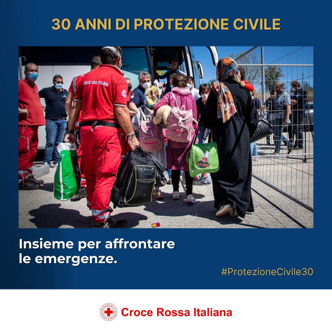 ⛑️ Dal supporto sanitario a quello logistico e operativo, da sempre la #CroceRossa è parte integrante del Sistema del <a href="/DPCgov/">Dipartimento Protezione Civile</a> che oggi compie 30 anni. Insieme per superare tutte le emergenze del Paese. 

#ProtezioneCivile30
#UnItaliaCheAiuta