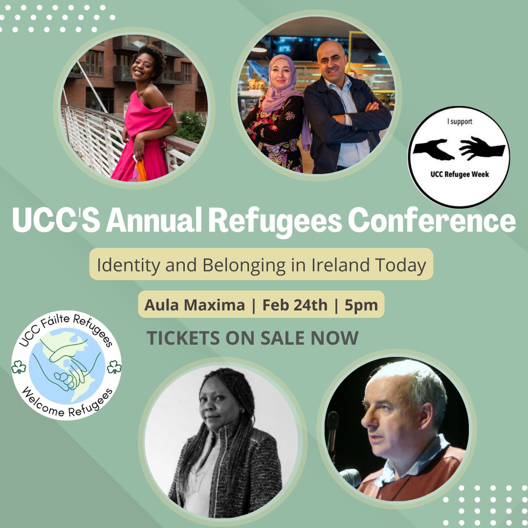 FailteSocUcc's tweet photo. Today is the day! Our Annual Refugee Week Conference is here! We will also be streaming the event for those who cannot attend in person, so message us for the link! See you all later! https://t.co/lfi16ErAbx