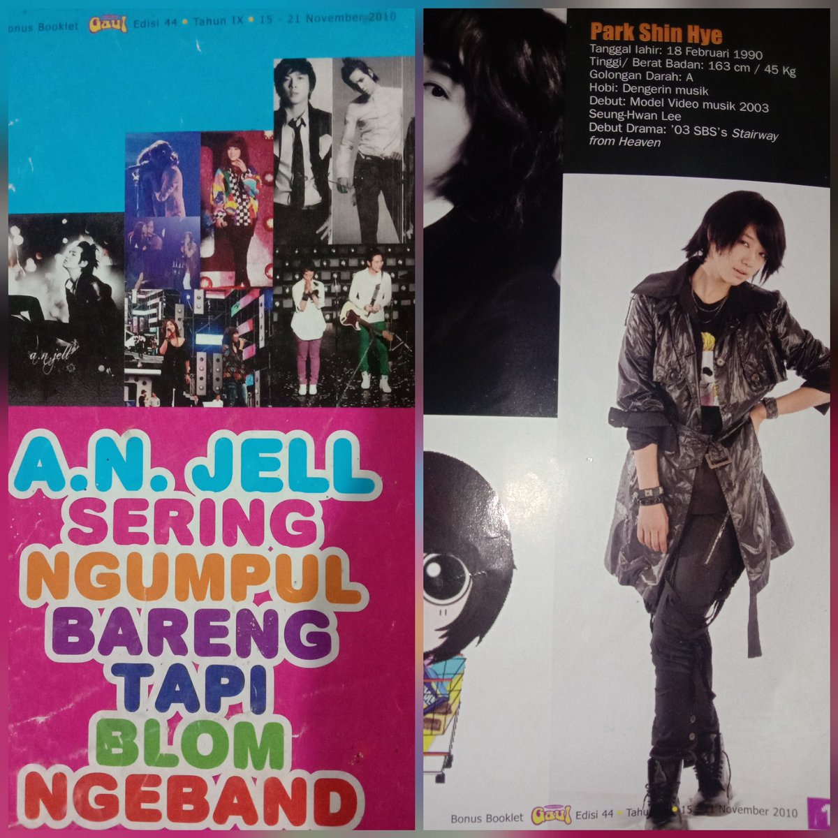 elyah27's tweet image. 12 tahun yg lalu pernah suka nonton drakor sampai beli majalah gaul.
Majalahnya gak tau pada kemana, yg tersisa tinggal bonus buklet doang..

#ANJell
#GoMiNam
#ParkShinHye