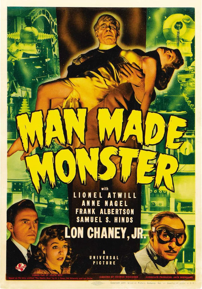 SmartyPanties10's tweet image. Finally got to watch #ManMadeMonster. I wasn't expecting those feelings. This film broke my heart, for Dan &amp;amp; Corky. #LonChaneyJr #LonChaney