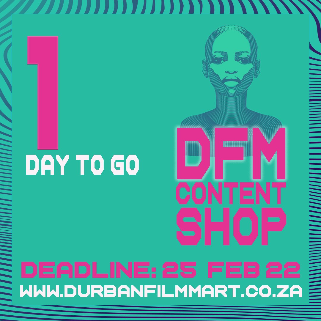 TalentsDurban's tweet photo. 1 Day to go!!
.
Submission deadline tomorrow, 25 February 2022.
.
DFM Finance & Pitch Forum, apply here 👇
https://t.co/LHbupwtRp6
.
DFM Content Shop, apply here 👇
https://t.co/QEPSIm2ICY
.
#Opportunity #AfricanCinema #DFM2022 #dfmcontentshop #filmmaking https://t.co/yO7NvavFX8