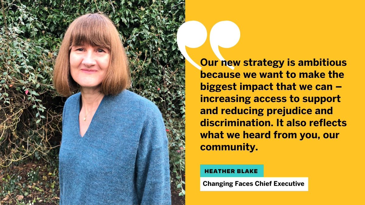 📢 We listened to people with visible differences who told us what would make the biggest difference to their lives. 

Find out about our new strategy and how to get involved here: bit.ly/3sbraIq