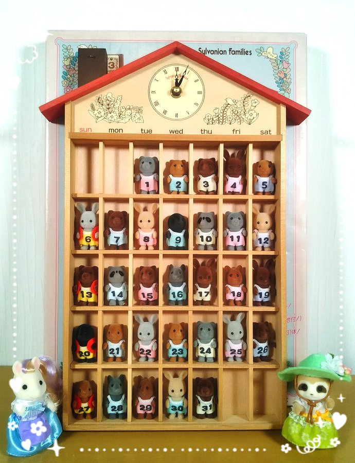 シルバニアファミリー 木製赤ちゃんカレンダー