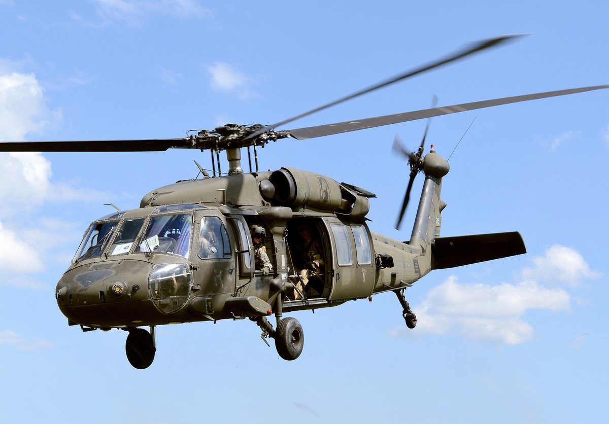 mm0ndx's tweet photo. #DUKE50 Sikorsky UH-60 Black Hawk helicopter on with Rzeszow-Jasionka Airport, Poland.
(audio link safe)
https://t.co/dr1CMlviSE
(picture is example) https://t.co/lNVtn4eG3Y