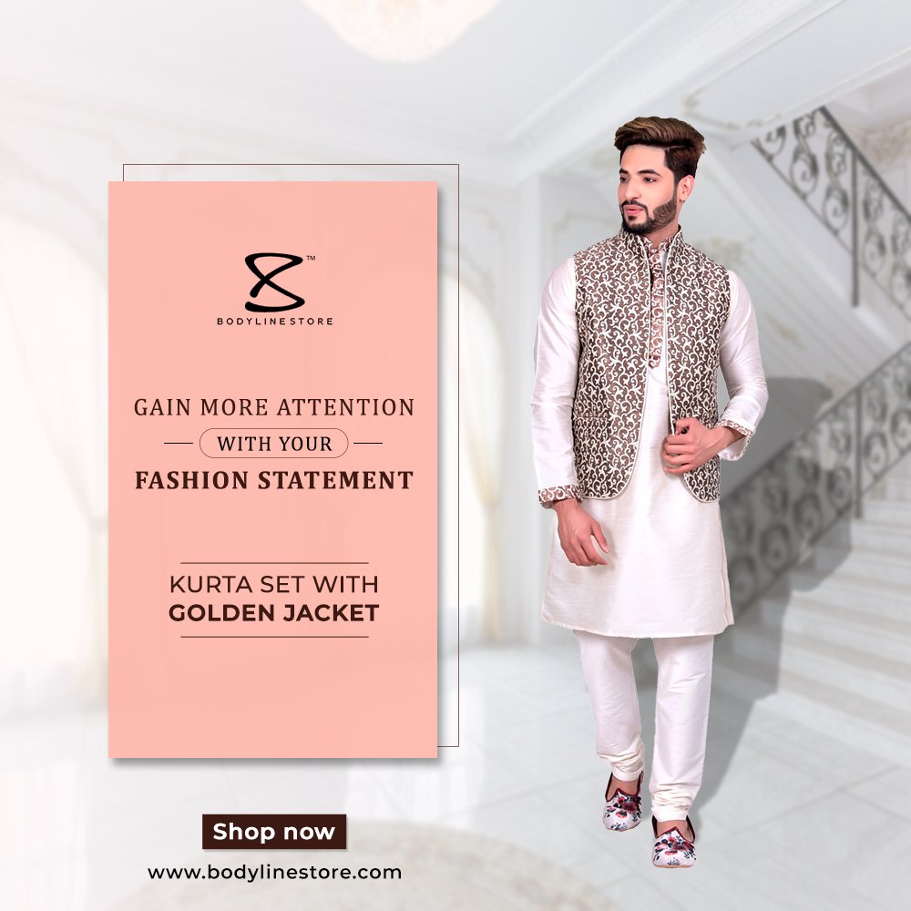 Gain more attention with your fashion statement 

Buy now: bodylinestore.com/pages/kurta-se…

#KurtaSet #EthnicWear #OnlineShopping #CustomMade #TailorMade #BespokeTailoring #MensFashion #Wedding #designerJacket #tailormadetours #indianethnicwearonline #indianwearincanada #Bodylinestore