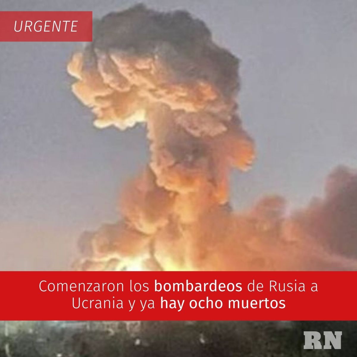 rionegrocomar's tweet photo. 🔴 #URGENTE #ConflictoRusiaUcrania | #Putin anunció una "operación militar" al este de #Ucrania y, poco después, comenzó el #bombardeo: ya hay ocho muertos y nueve heridos. Enterate acá 👇👉 https://t.co/UQ736bgM2t https://t.co/bIihBdBJm6