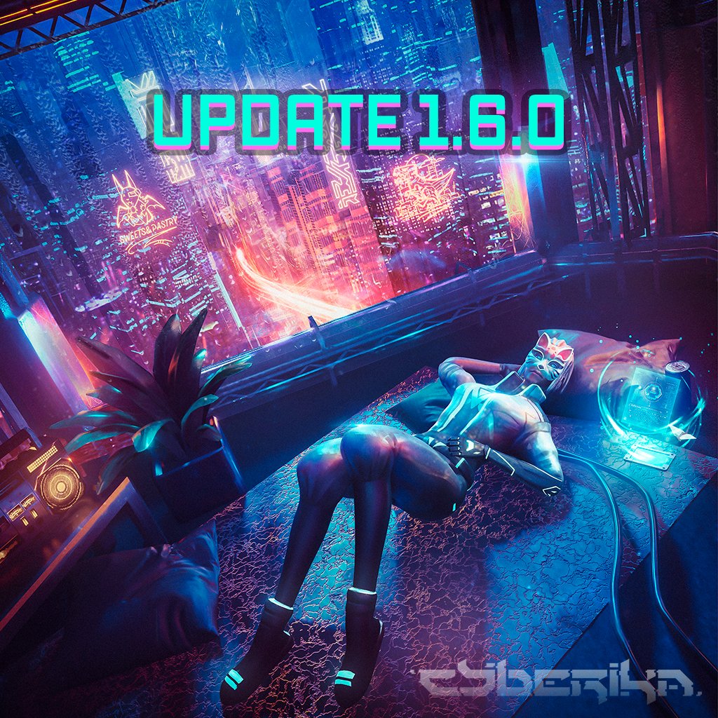 Cyberikagame's tweet photo. Sup, Cyberians!

Update 1.6.0 is now available. More info — https://t.co/KlS8rVMLEj https://t.co/YD51oQDrxe