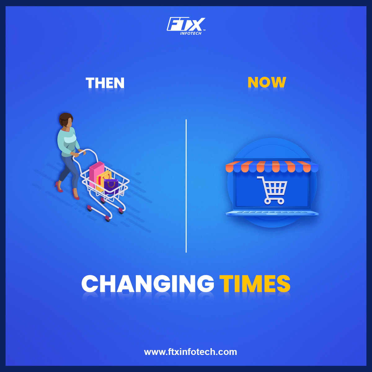 FasTraxInfotech's tweet image. Take a glance at how shopping methods evolved from past to present. 

#TBT #ThrowbackThursday #FasTraxInfotech #FTxInfotech