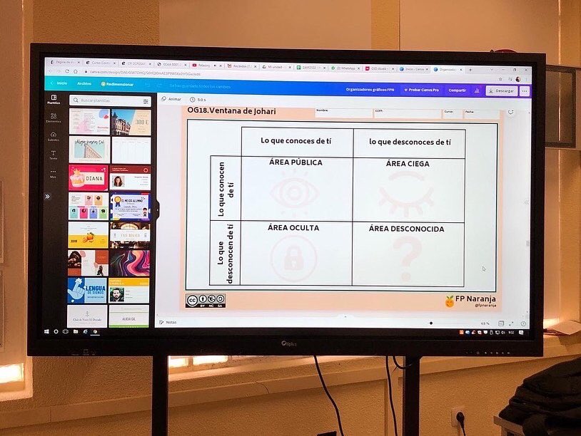 FPnaranja's tweet photo. Nueva sesión de @FPnaranja
Con píldora formativa de @anipenalvera hoy hemos trabajado la #ventanadejohari súper potente herramienta de autoanálisis, extrayendo conclusiones muy importantes a nivel individual, pero claves dado el momento que vivimos
#gestiónemocional en #fp https://t.co/LnYKNOhaHt