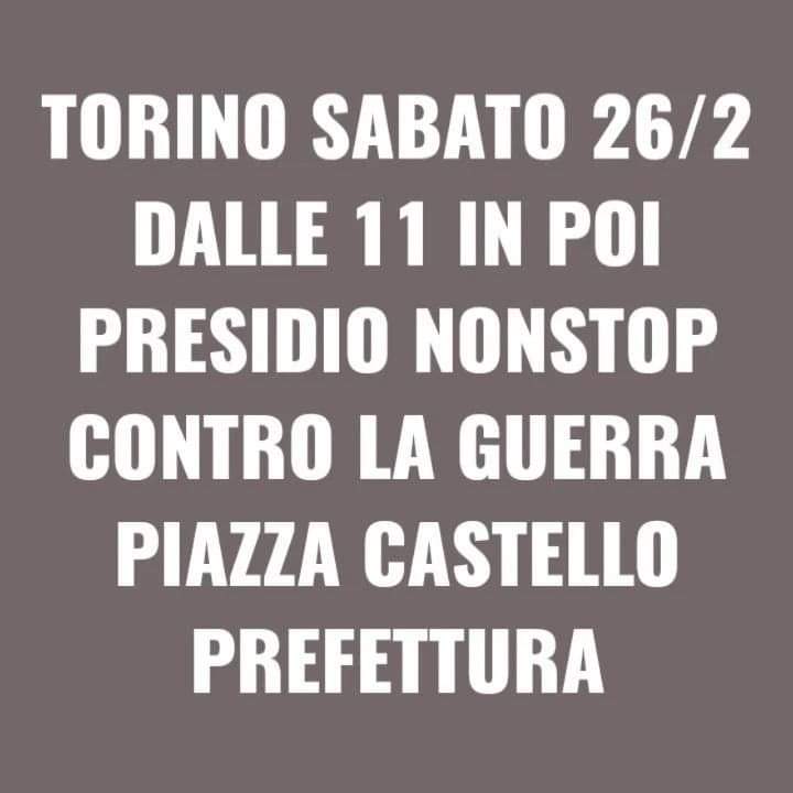 mimmoef's tweet photo. #TORINO
Sabato 26 febbraio 2022 dalle 11 in poi
PRESIDIO NON STOP CONTRO LA GUERRA
Riprovo Piazza castello Torino fronte prefettura
#Noallaguerra
#nofrontiere
#noconfini
#bastaguerre
#bastaconflittibellici
Evento FB di sabato https://t.co/7viOBs1aof https://t.co/3qjUq1fWgR