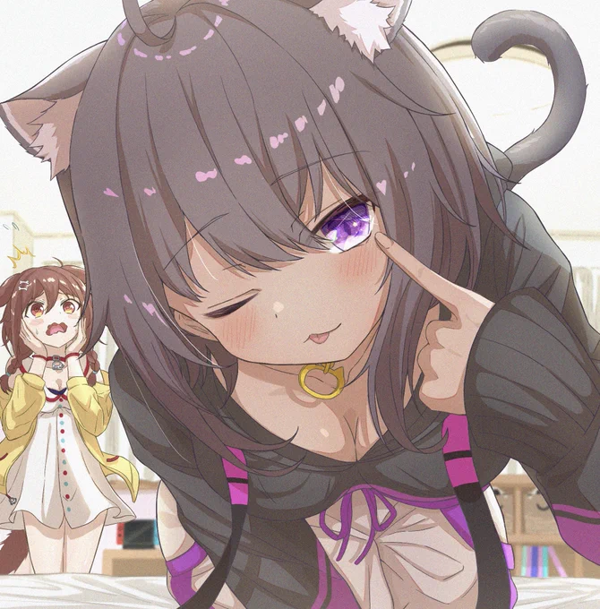黒猫おかゆんにしてしまいました。ほんの出来心なんです…

#絵かゆ #できたてころね 
