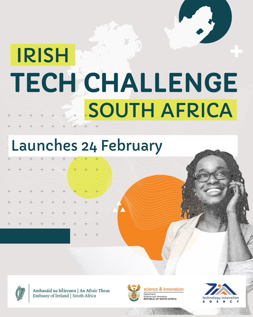 Irish Embassy Pretoria (@irlembpretoria) on Twitter photo We’re delighted to have <a href="/AyandaAllie/">Ayanda Allie MPL</a> as our moderator at the <a href="/Irish_TC_SA/">Irish Tech Challenge SA</a> launch today.
Join <a href="/FGilsenanIRL/">Fionnuala Gilsenan</a> <a href="/senishamoonsam1/">senisha moonsamy</a> <a href="/carolrjaji/">Carol Jaji</a> & @Kwena_Lebogang as they explore how tech & innovation impact socio-economic transformation in developing countries.
bit.ly/3rVW2N7 We’re delighted to have <a href="/AyandaAllie/">Ayanda Allie MPL</a> as our moderator at the <a href="/Irish_TC_SA/">Irish Tech Challenge SA</a> launch today.
Join <a href="/FGilsenanIRL/">Fionnuala Gilsenan</a> <a href="/senishamoonsam1/">senisha moonsamy</a> <a href="/carolrjaji/">Carol Jaji</a> & @Kwena_Lebogang as they explore how tech & innovation impact socio-economic transformation in developing countries.
bit.ly/3rVW2N7