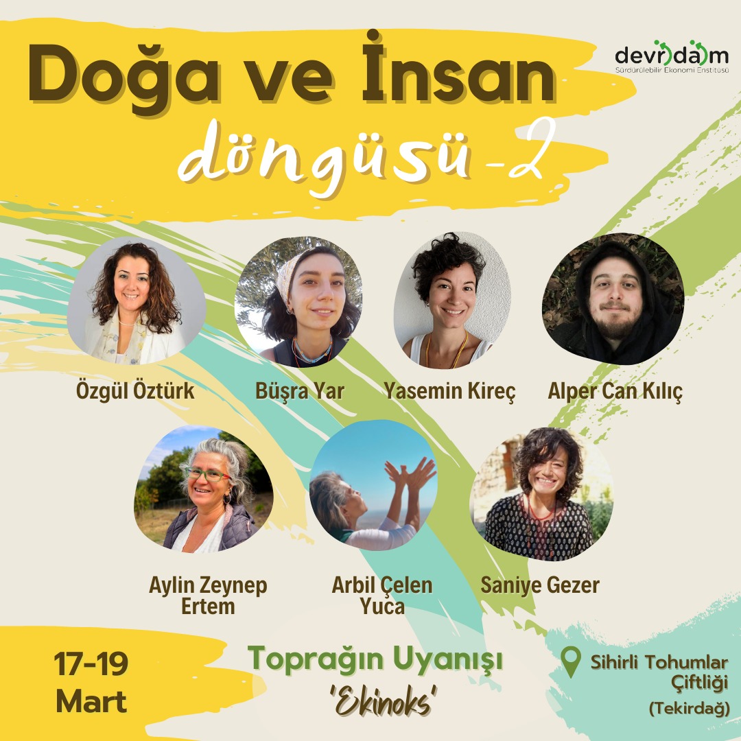 devridaimen's tweet photo. 🌍 Yılın bahar döngüsünde hem kendine hem doğaya bir güzellik bırakmak ister misin?

Doğayla insanın milyonlarca yıllık ilişkisini, modern zamanlarda yeniden konuşmanın, doğaya dönme ve doğadaki kendimizi tanıma, doğayla bütünleşme zamanı. 🍃

📌 Kayıt için link bio'da 👆🏻 https://t.co/bdkRZldko6