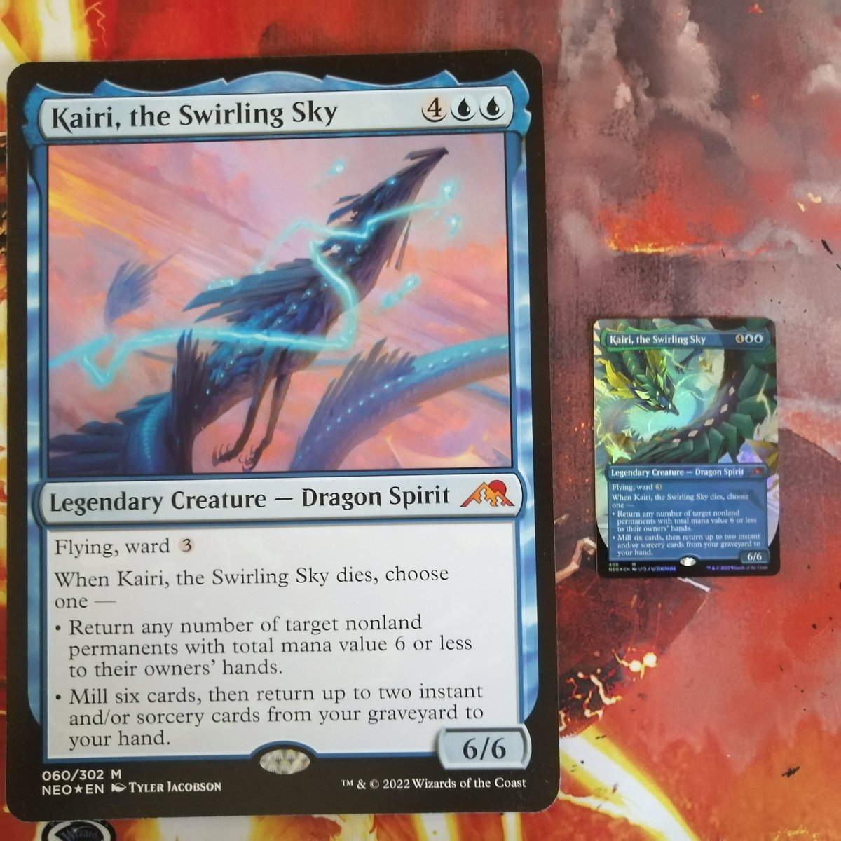 mtg_nicolas's tweet photo. Kairi, the Swirling Sky - 4οΈπ§οΈπ§ - mythic
Type : Legendary Creature β Dragon Spirit
Set : Kamigawa Neon Dynasty (408/287)
Illust by Yoshiya
#mtg #mtgcard #magicthegathering #magiccollection
#adayamtgcard #mtgcardoftheday @wizards_magic @Wizards_MagicEU @wizards_magicFR https://t.co/auCGNVEe7i
