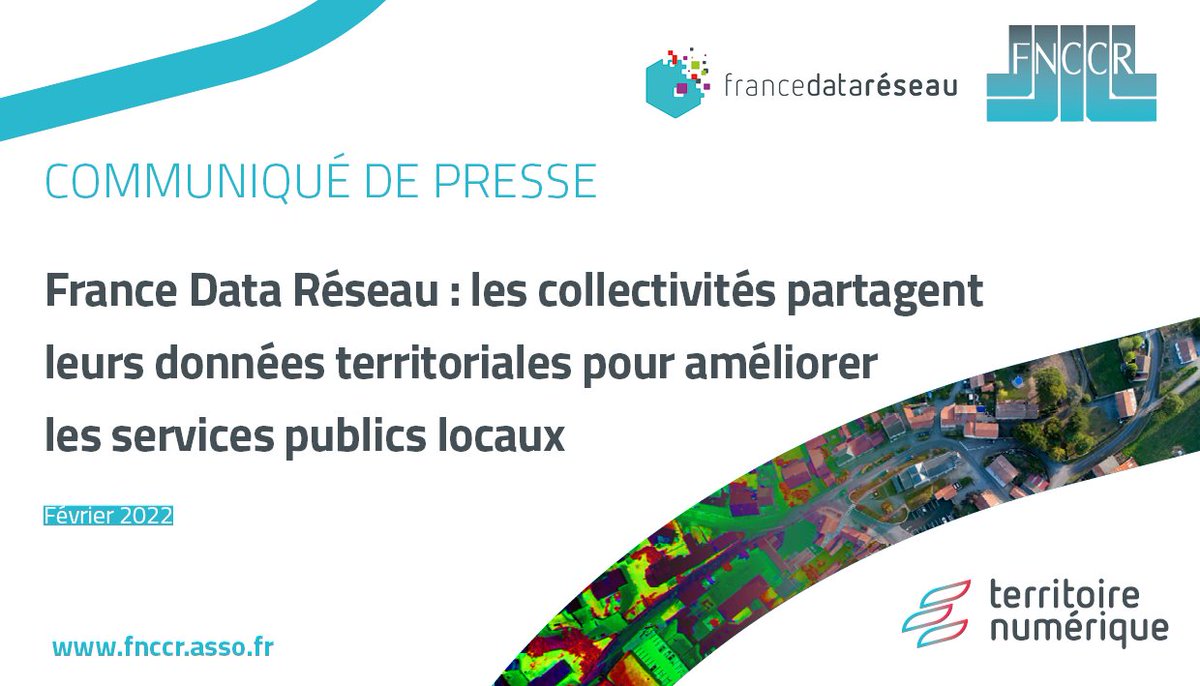fnccr's tweet photo. [#presse] 📝
La @fnccr &amp; 4 partenaires (@Ozwillo, @Altereo, @DarkSkyLab, @datactivi_st) lancent France Data Réseau, 1 plateforme collaborative pour que les #collectivités partagent leurs #données liées aux activités des #ServicesPublics locaux. ⚡💧📡💡
➡️ https://t.co/rED45YSy4u https://t.co/paQUW2mgw1
