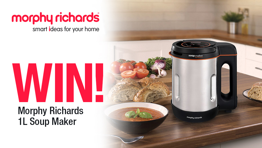 HughesDirect's tweet photo. Enter our latest prize draw to #WIN a @LoveYourMorphy Soup Maker!
This is a multi-platform prize draw and can be entered on Facebook, Twitter and Instagram as separate entries. Follow @HughesDirect &amp; RT to apply on Twitter🍀🎁
Ends 02/03/22, Ts&amp;Cs apply - https://t.co/CnneDWBMfh https://t.co/US1AkUu5kL