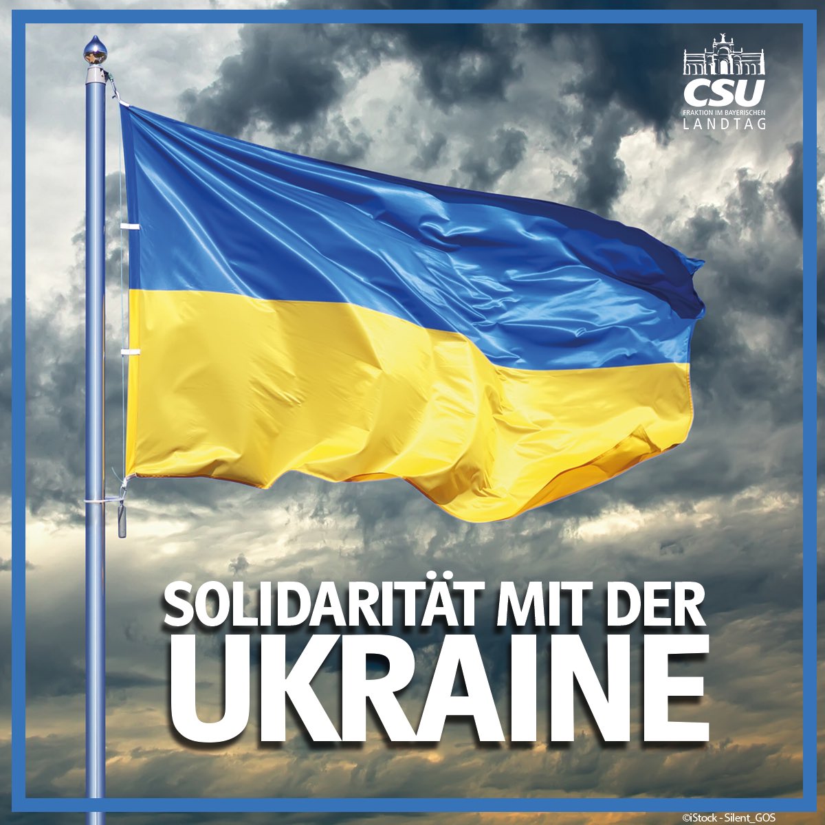 „Wir verurteilen die Agression Russlands aufs Schärfste“ - sagt unser Fraktionschef #ThomasKreuzer zur Invasion Russlands in die Ukraine. „Wir stehen an der Seite der #Ukraine für Freiheit und Demokratie.“