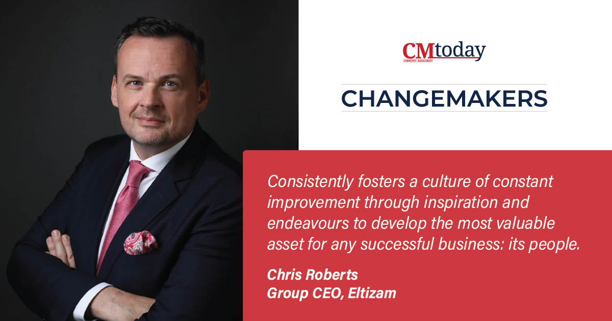 Chris Roberts, Group CEO of @Eltizamgroup, features in our #Changemakers of 2022 list!

Read more: bit.ly/3JMYrji

#customerexperience #employeeenagement #traininganddevelopment #employeeadvocacy #innovation #leader #builtenvironment #technology #influentialleadership