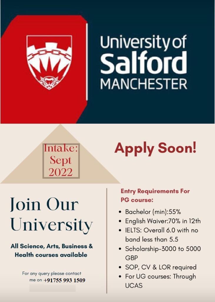creaticksedu's tweet photo. #studyinuk #salford #Universityofsalford #creaticks #OverseasEducation #studyabroad https://t.co/JbVE4dXdQb