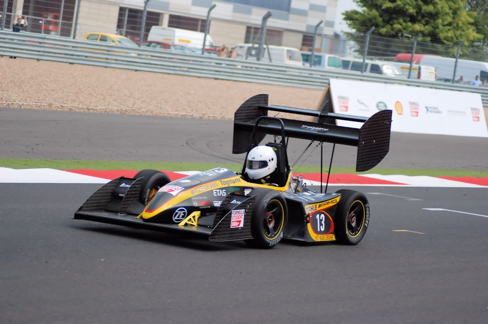 FormulaStudent's tweet photo. Some action from #FS2013 for this #ThrowbackThursday - great to see some early designs from top teams! @MCRMETRacingFS @ULMRacing @KA_RaceIng @UBRacing https://t.co/gyEVF2FFEv
