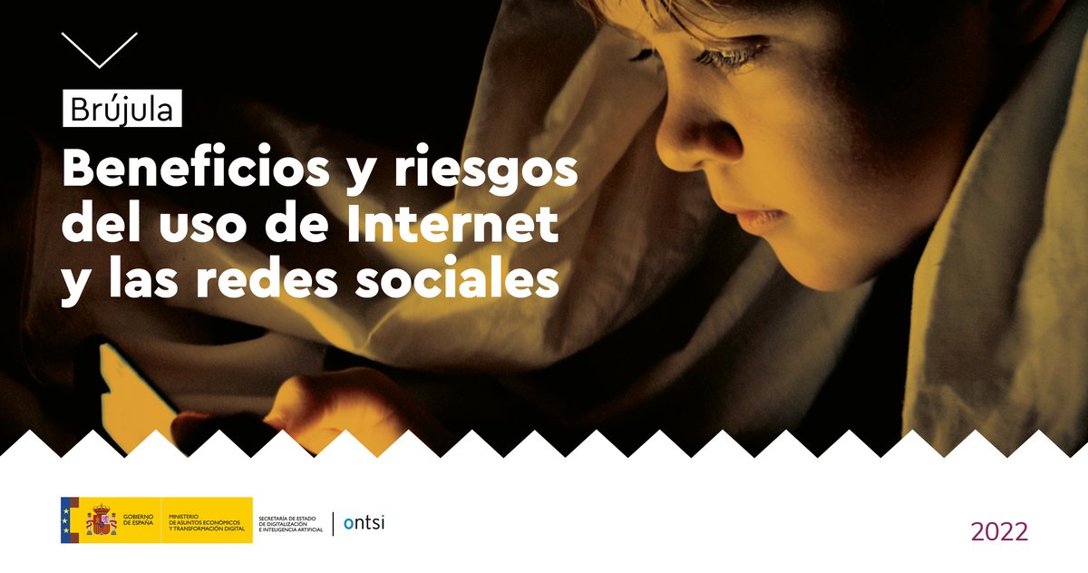 Ontsi's tweet photo. 🆕#ImpactoTecnologías
🧭El @ONTSI presenta 𝘽𝙚𝙣𝙚𝙛𝙞𝙘𝙞𝙤𝙨 𝙮 𝙧𝙞𝙚𝙨𝙜𝙤𝙨 𝙙𝙚𝙡 𝙪𝙨𝙤 𝙙𝙚 𝙄𝙣𝙩𝙚𝙧𝙣𝙚𝙩 𝙮 𝙡𝙖𝙨 𝙍𝙍𝙎𝙎.
📖El #aprendizaje es la mayor ventaja.
🗣️Le sigue la #comunicación.
📱Al 70% le preocupan los efectos negativos.
📲https://t.co/BjfVLCRMpp https://t.co/zVoLfRJ1bM