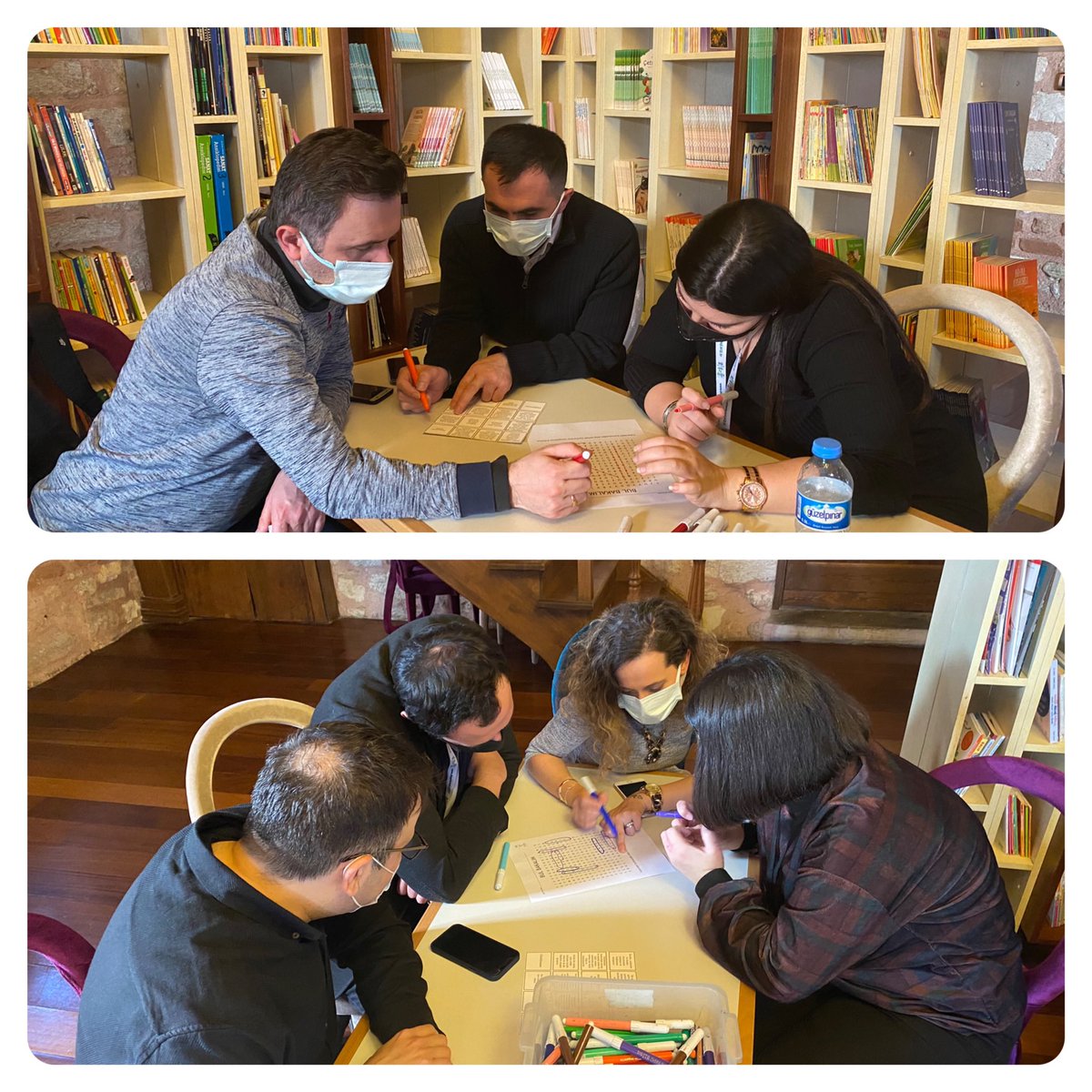 Topkapı Doğa Koleji öğretmenleri olarak, bu kez de “Ekip Olmak” atölyesinde bir araya geldik💫               <a href="/EnisEryaman/">Enis Eryaman</a>                                              <a href="/gulsenakssu/">Gülşen Arslan</a>                                        <a href="/AYSUNGUZELYURT/">Aysun Güzelyurt Kılınç</a>                               <a href="/muratyllmaz78/">muratyılmaz</a>