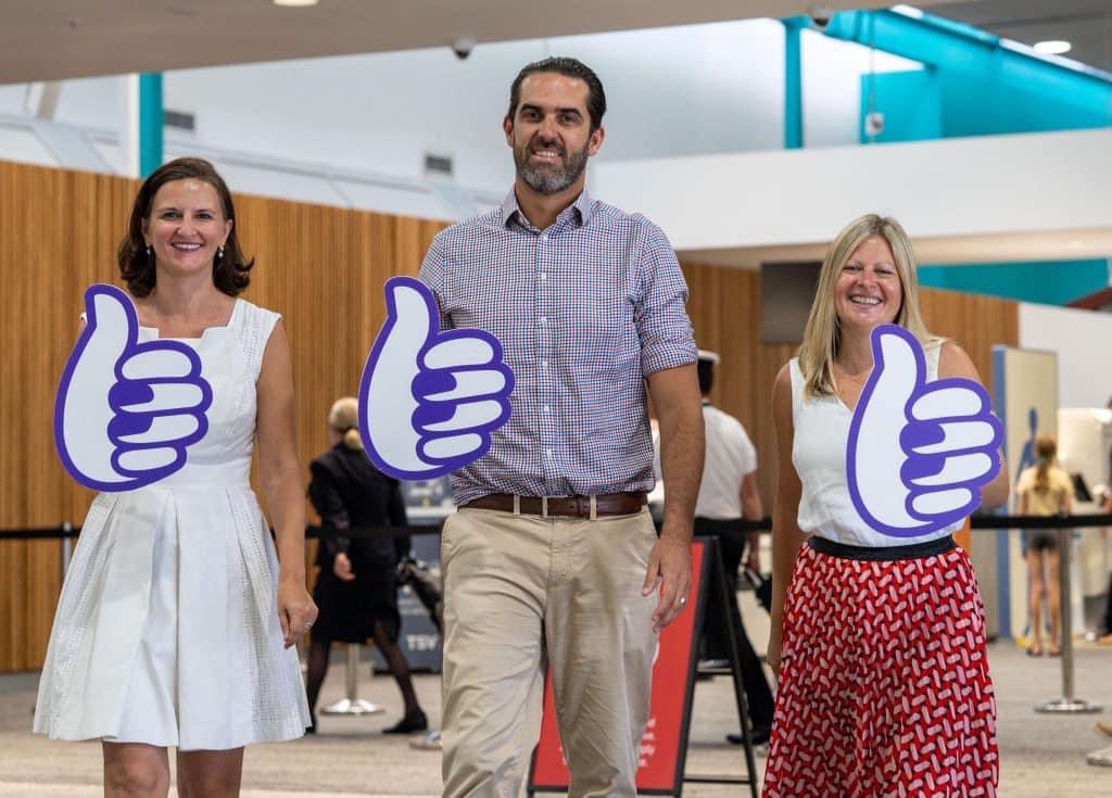 Today we welcomed Bonza to  Townsville North Queensland. When Bonza takes off, we will see an addition of 9 new services every week from Sunshine Coast, Toowoomba and Rockhampton. The new service brings an additional 87,000 new seats and up to $55M to the local economy annually.