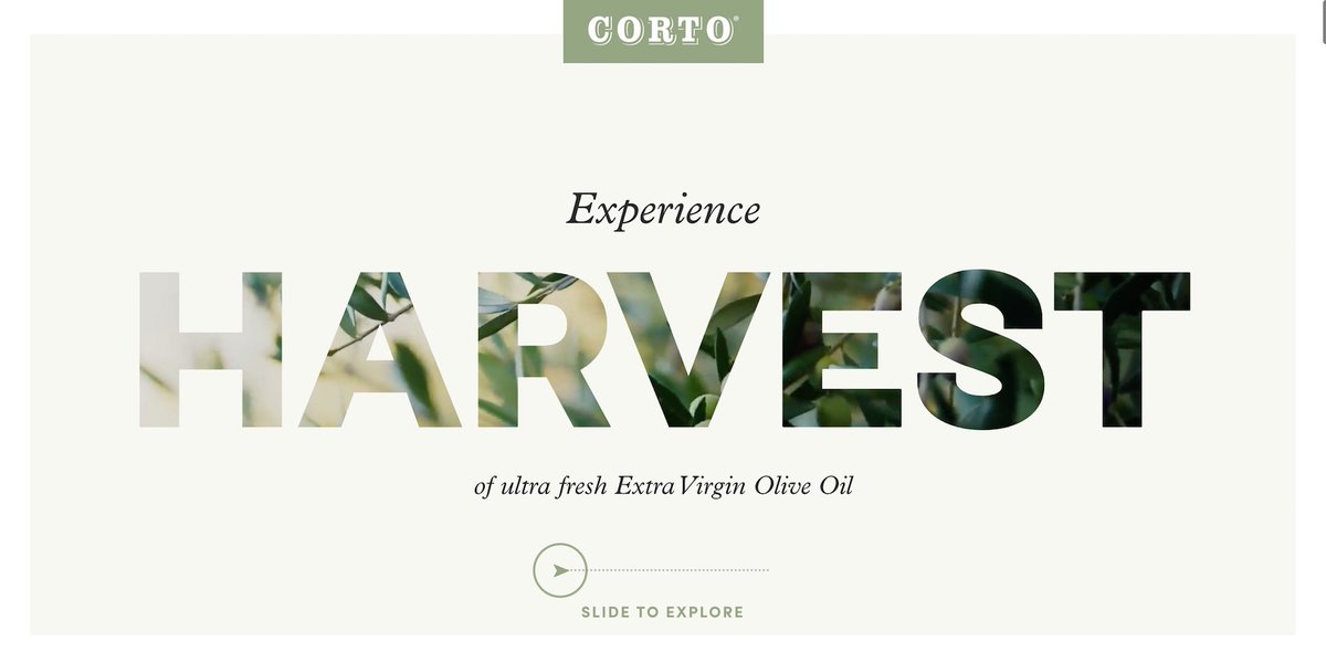 Harvest New Ideas & Creative Concepts with Corto Olive’s Award-Winning Website. 

In collaboration with Affinity Creative Group, Corto Olive’s newly curated website is minimalistic and packed with impactful visuals.

Read more:
muse.world/harvest-new-id…

#vegaawards #websiteawards