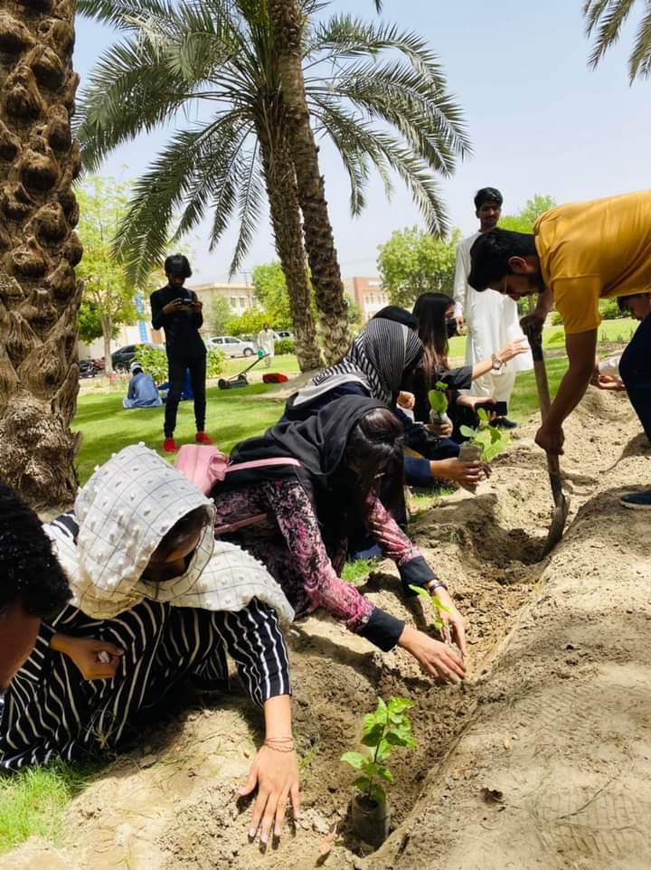After attending one day training of young climate activist on transformative climate education, Our Trained YCA Irfan Veesar implemented a social action project at where they initiated a plantation drive in a university in sindh
#ClimateEducation
