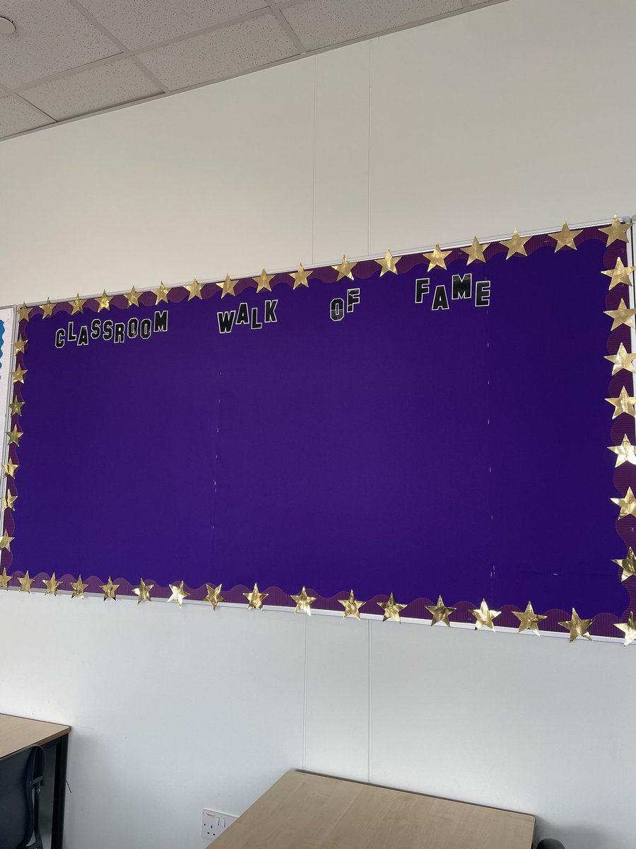 New classroom display ready to be filled with amazing work🤩