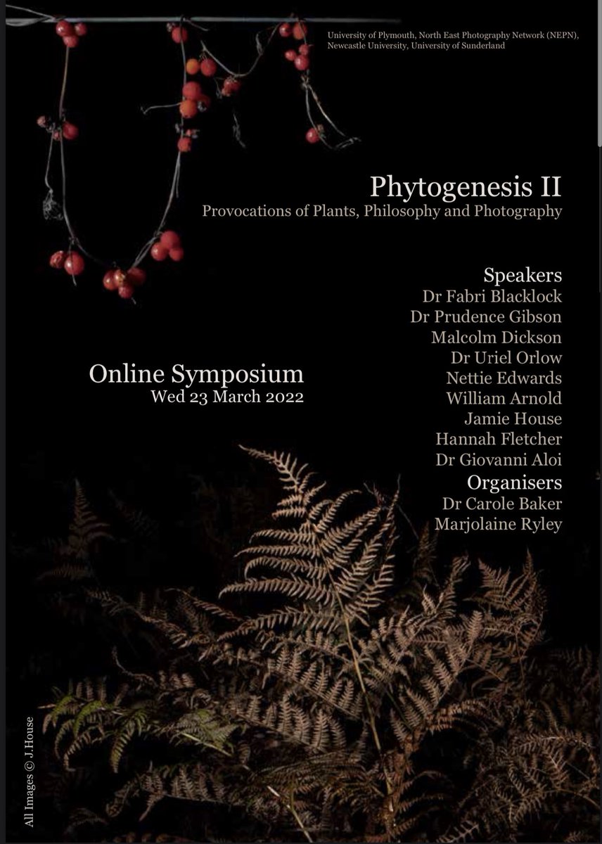 lumilyon's tweet photo. Phytogenesis II, Provocations of Plants, Philosophy and Photography free online symposium 23 March 2022 https://t.co/dEsjbNuP9Y
