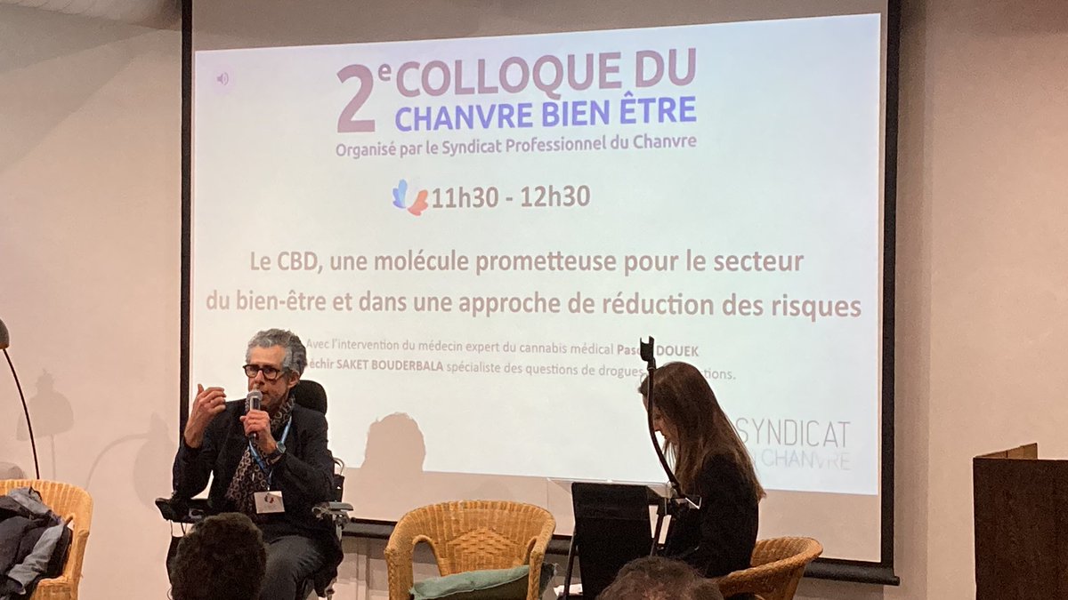 SChanvre's tweet photo. Très honorés de l’intervention de @PascalDouek lors de notre table ronde sur l’approche scientifique et médical des cannabinoïdes. https://t.co/LVWOHBEo8r