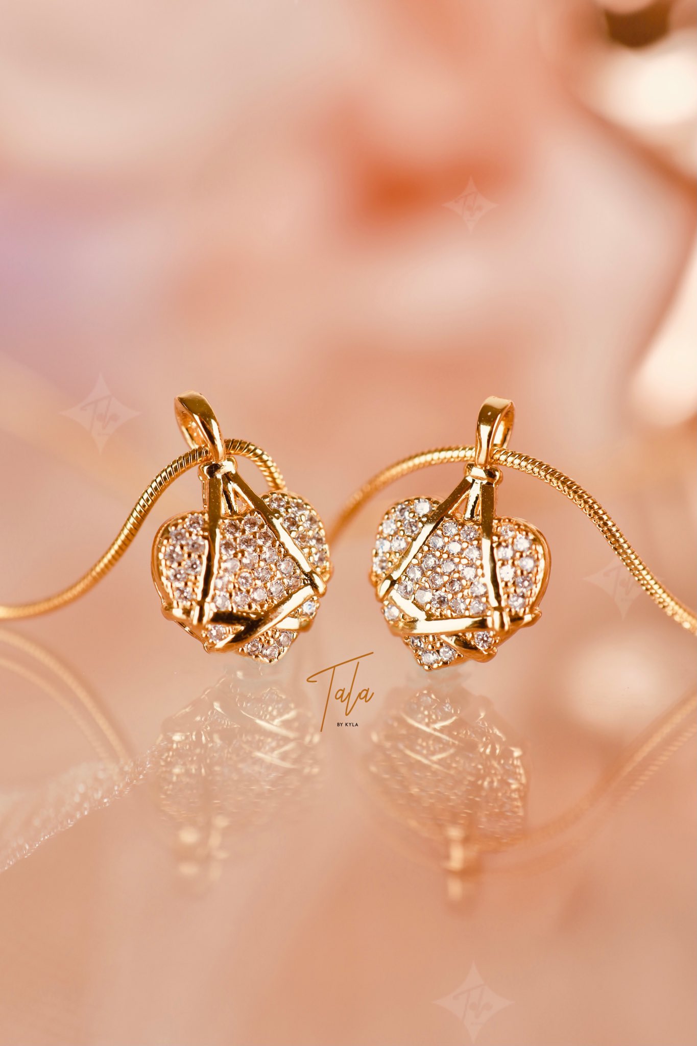Tala by kyla diamond heart necklace deals
