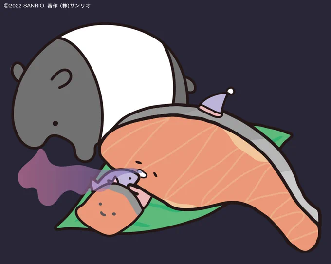 ばくさん、悪いゆめは食べて、いい夢見せてね。 
