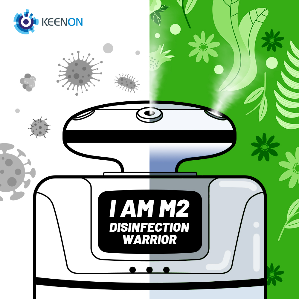 keenon_official's tweet image. 🥰🥰Hello， i am #M2. Ready to eliminate all the vrius.

#keenonrobotics #disinfectionrobot
