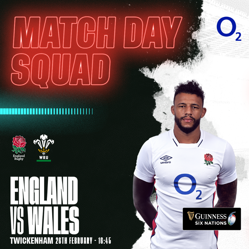 EnglandRugby's tweet photo. We can't wait for this one!

Eddie Jones has named his match day squad for #ENGvWAL 🌹

@O2 | #WearTheRose