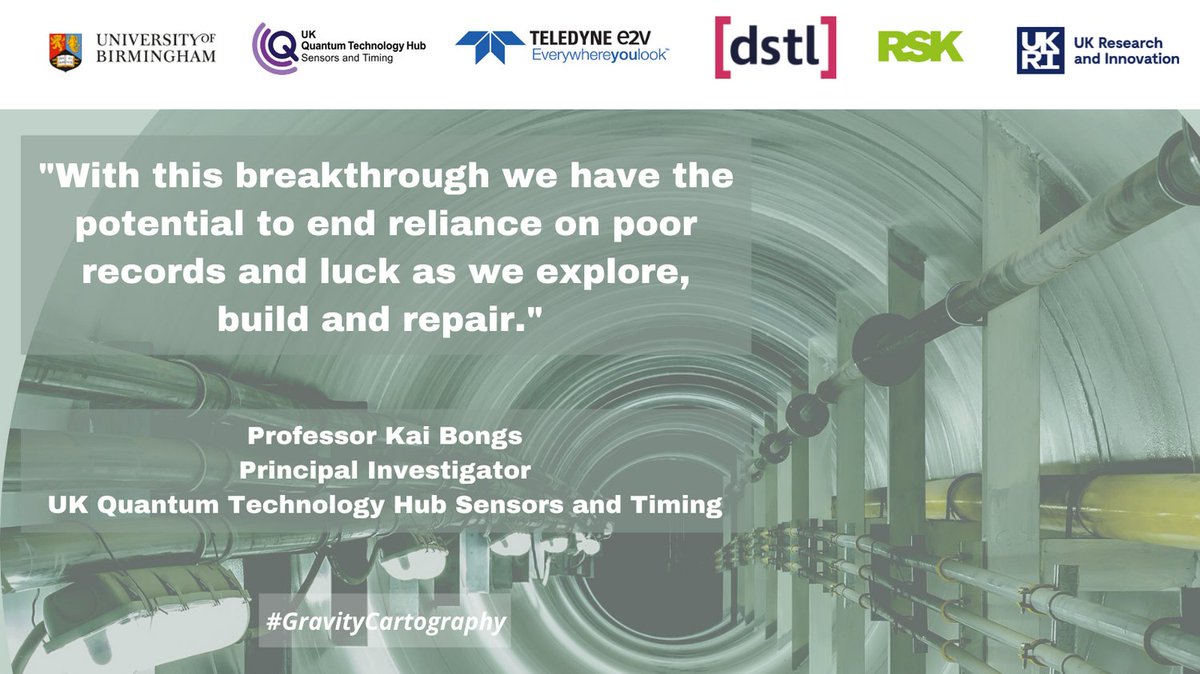 Sensors_QTHub's tweet photo. A new paper in @Nature has announced the successful detection of an underground tunnel with a #quantum #gravity #gradiometer developed by @Sensors_QTHub @unibirmingham @RSKGroup @dstlmod @e2vteledyne opening a commercial pathway to mapping the underground
https://t.co/XS3epNO8k3 https://t.co/o4zLvmCZHG