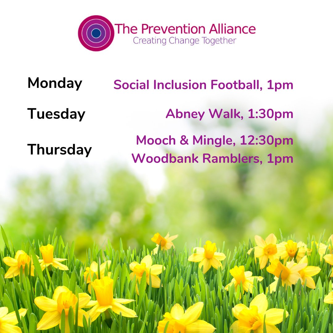 It’s officially Spring! If you’re looking to get outside with a wonderful group of people as we head into this new season, check out our walking groups and social inclusion football.