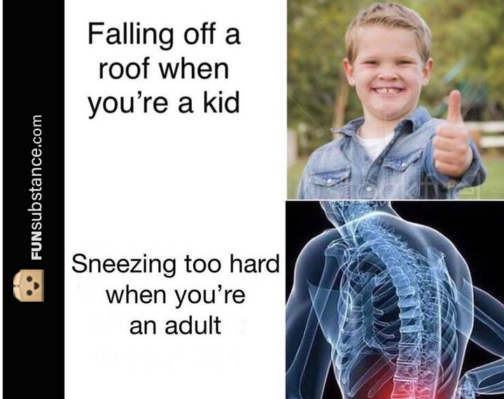 FunSubstance's tweet image. Literally painfully true 👦🏼👨🤣

#FunSubstance #Fun2022 #Fun #FunSubstance2022 #Meme #Memes #Young #StagesOfLife #Adulthood #Pain #Health #Illness #Reality

funsubstance.com/fun/636656/lit…