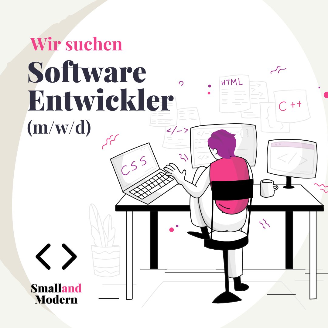 smallandmodern's tweet photo. Die Sprache ist nicht so wichtig wie die Fähigkeit, guten Code zu schreiben. Wir bieten Projekte mit Sinn! 💚 Wenn du Lust has, schreib uns: https://t.co/XNWhv31fK2
#java #javascript #python #TechForGood https://t.co/T1eTI2SNfD