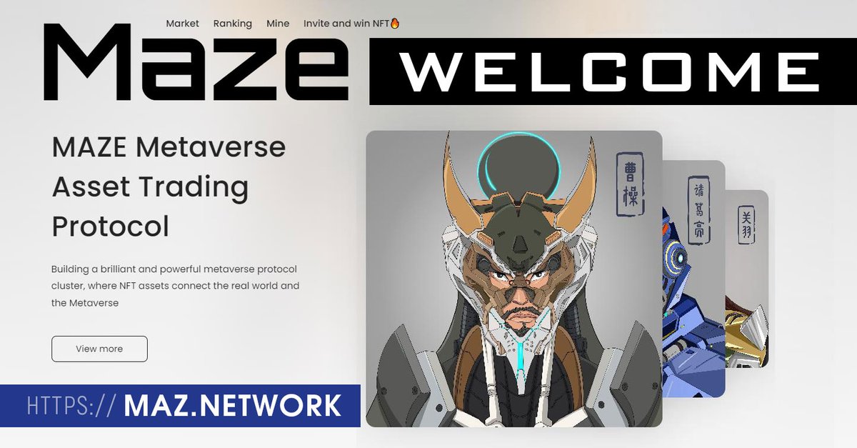 LabelMen's tweet photo. #NFTCommunity! I draw your attention to the launch of a new and promising #MAZE #NFTs platform based on the #Bytom blockchain! Bytom also released the first #NFT collection, which will forever remain the first and this is its value,but #Cryptosanguo has many more advantages! https://t.co/17wsIcDxxs