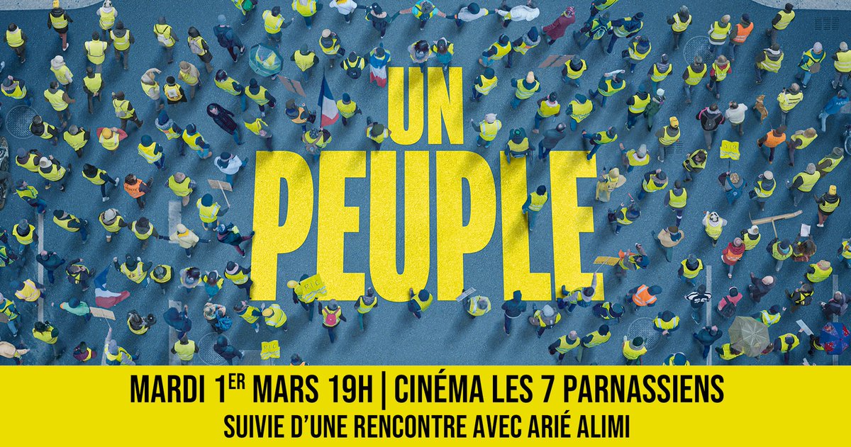PeupleFilm's tweet image. Séance spéciale du film #UNPEUPLE suivie d'une discussion avec l'avocat Arié Alimi @AA_Avocats, au cinéma les 7 Parnassiens (Paris 14e) mardi 1er mars à 19h00

Réservations :  parnassiens.com/reserver/

@KMBOcinema @LaGD_cine #Cinema #GiletsJaunes #Avocats