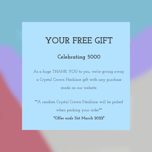 ishaqgems_'s tweet photo. Don’t miss out.
We’re giving away a FREE necklace with any purchase made on our website.
.
.
.
#ishaqgems #jewelleryshop #giftshop #accessories #offer #freejewellery #freenecklace #freegift #orderonline #claimyourfreegift #freegiveaway #crystalnecklace #handmadejewellery https://t.co/GmA48xqrgd