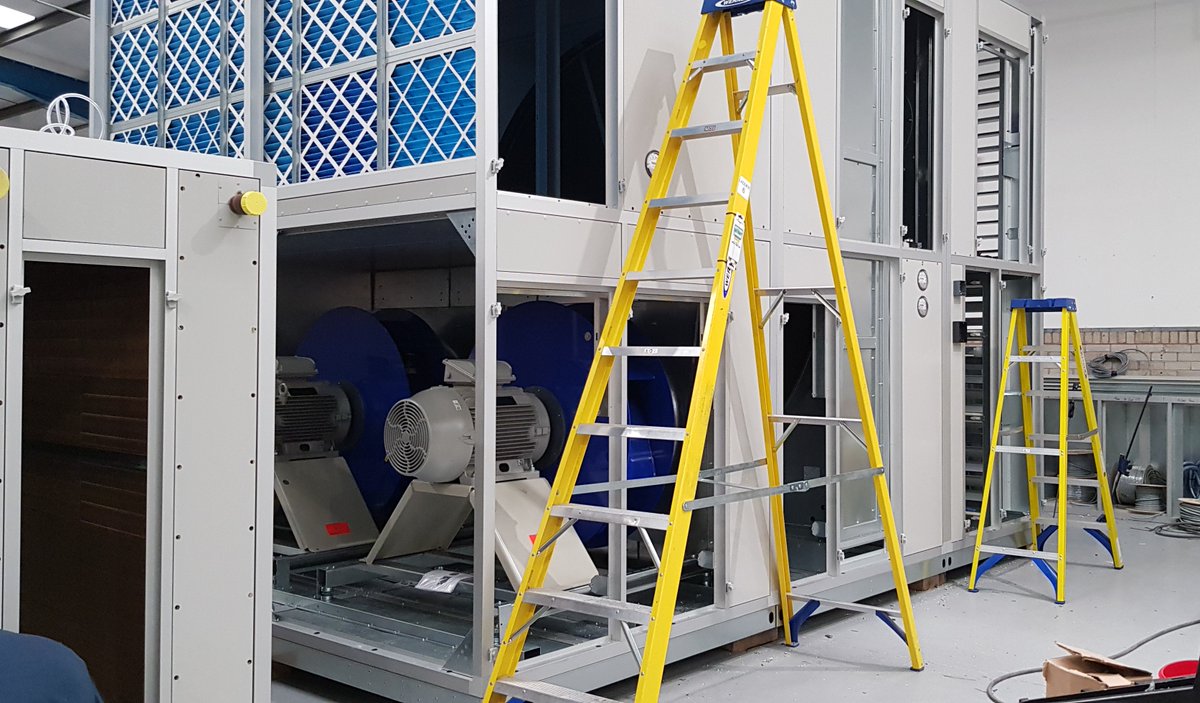 AirSourceVent's tweet photo. Production well underway for the next delivery of units going to a prominent new build music and arts venue in Manchester https://t.co/ARonDPY0cc