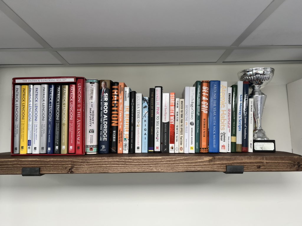 RossTaylorFP's tweet photo. Any recommendations to add to my F. Planning related book collection? @dontdelay @philbray73 @NxtGen_Progress @Adam_Nextgen @phynancial_uk @behaviorgap @patricklencioni  ps @nicklincoln your ‘perfection is the enemy’ piece is stuck up there to remind me! https://t.co/kAfWgsJmlk