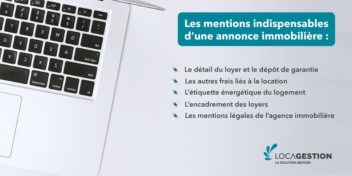 Depuis 2017, les annonces immobilières doivent être transparentes. Certaines mentions sont obligatoires :
✏ Le détail du loyer
✏ Les autres frais liés à la #location
✏ L’étiquette énergétique et l’encadrement des loyers
✏ Les mentions légales de l’agence
#immobilier #gestion