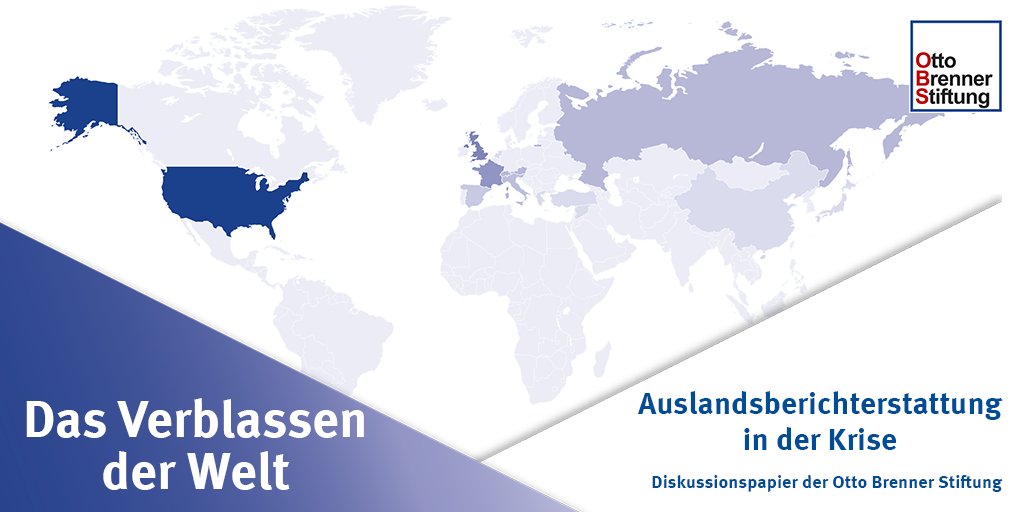 Otto Brenner Stiftung (@obsfrankfurt) on Twitter photo Unser neues Diskussionspapier von <a href="/marcengelhardt/">Marc Engelhardt</a> ist erschienen! Wer sich in deutschen #Medien über die Welt informiert, sieht vor allem weiße Flecken: Einige wenige Länder dominieren die #Auslandsberichterstattung Unser neues Diskussionspapier von <a href="/marcengelhardt/">Marc Engelhardt</a> ist erschienen! Wer sich in deutschen #Medien über die Welt informiert, sieht vor allem weiße Flecken: Einige wenige Länder dominieren die #Auslandsberichterstattung