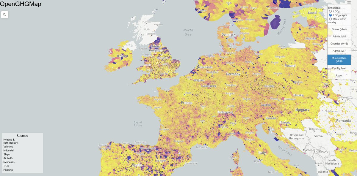 Diese interaktive Landkarte zeigt die CO2-Emissionen für 116.000 Gemeinden und Landkreise in ganz Europa.
Heruntergebrochen nach Emissionsquellen sind die Daten in verschiedenen Formaten erhältlich openghgmap.net/?utm <a href="/NTNU/">NTNU</a> @SUfakultetet #Klimaforschung #Klimakrise